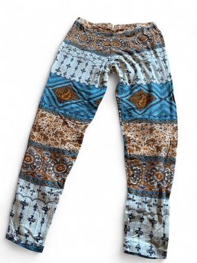 Novella Royale Handmade Print Skinny Cropped Leggings Size S